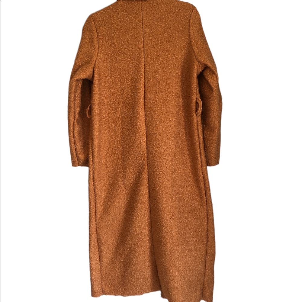 NWT ASOS Long camel coat with belt from Naa Naa Size M $129 - Picture 10 of 11